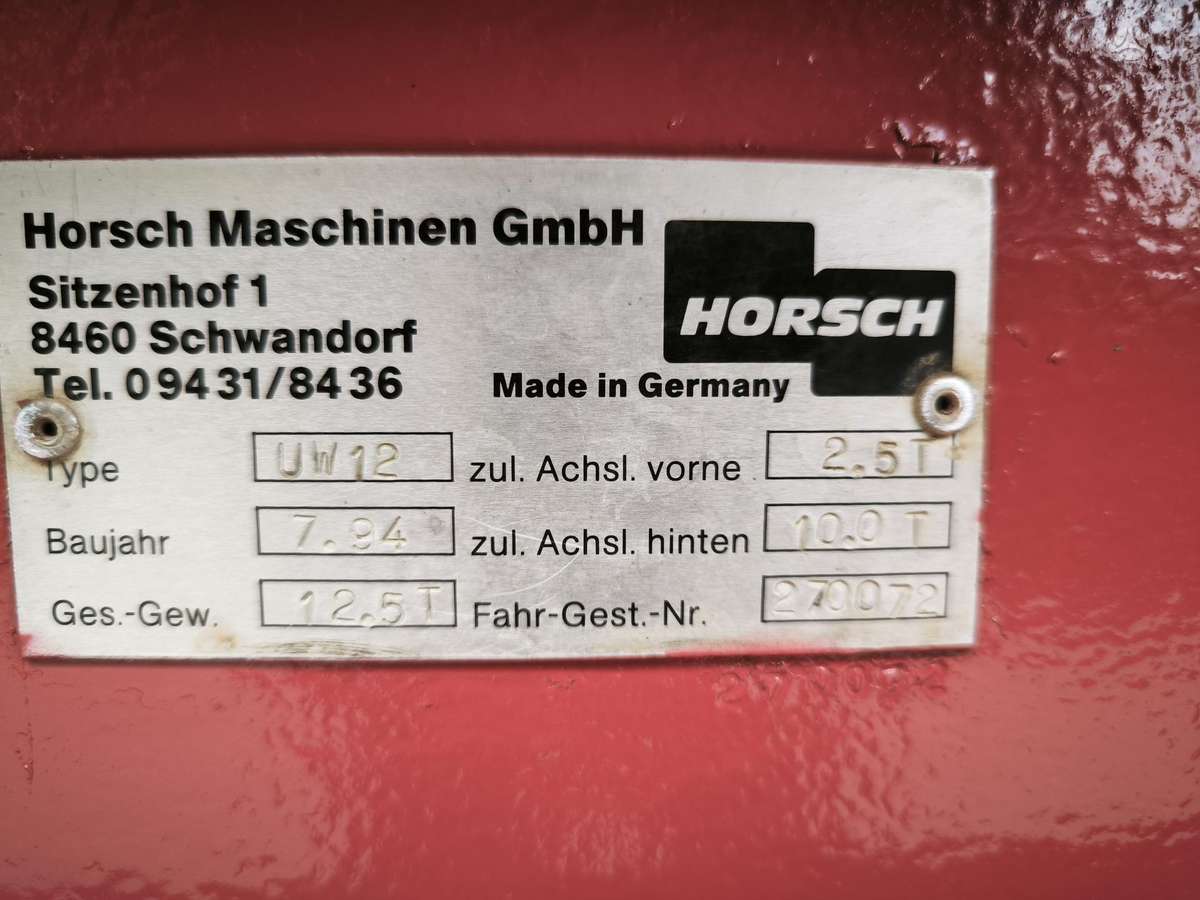 Horsch UW 160, прицепы, полуприцепы
