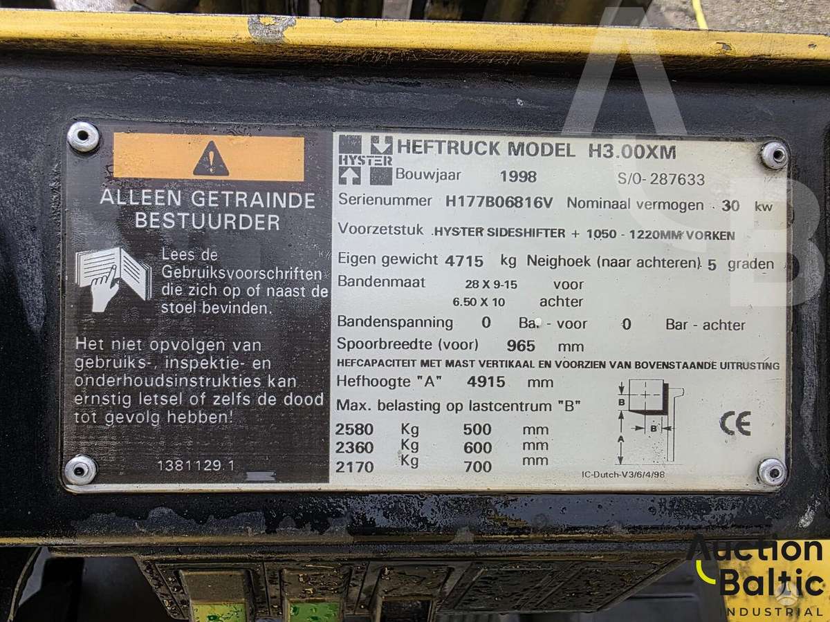 Hyster H3.00XM, forklifts