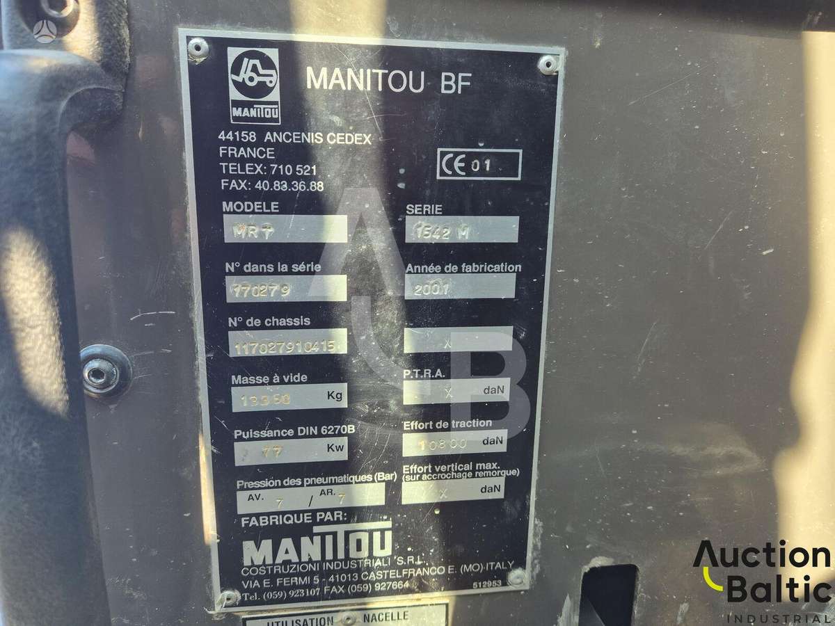 Manitou MRT 1542 M, forklifts