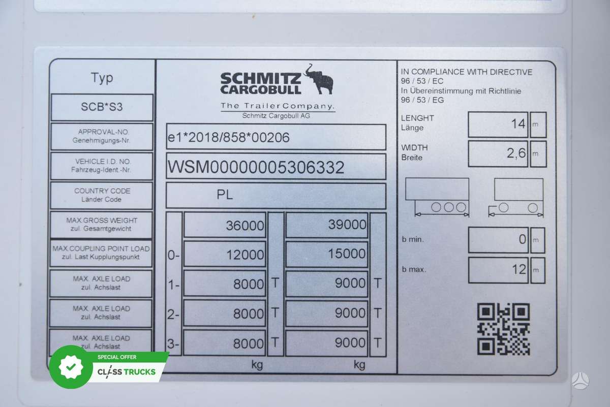 Schmitz Double Deck FP 60 Carrier Vector 1550 Li, рефрижераторы