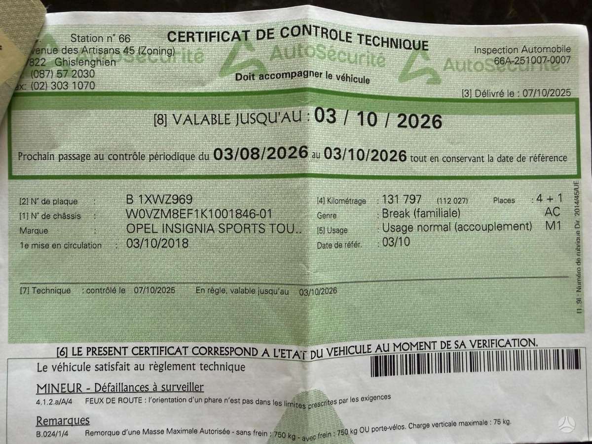 Opel Insignia, 1.6 l., Универсал