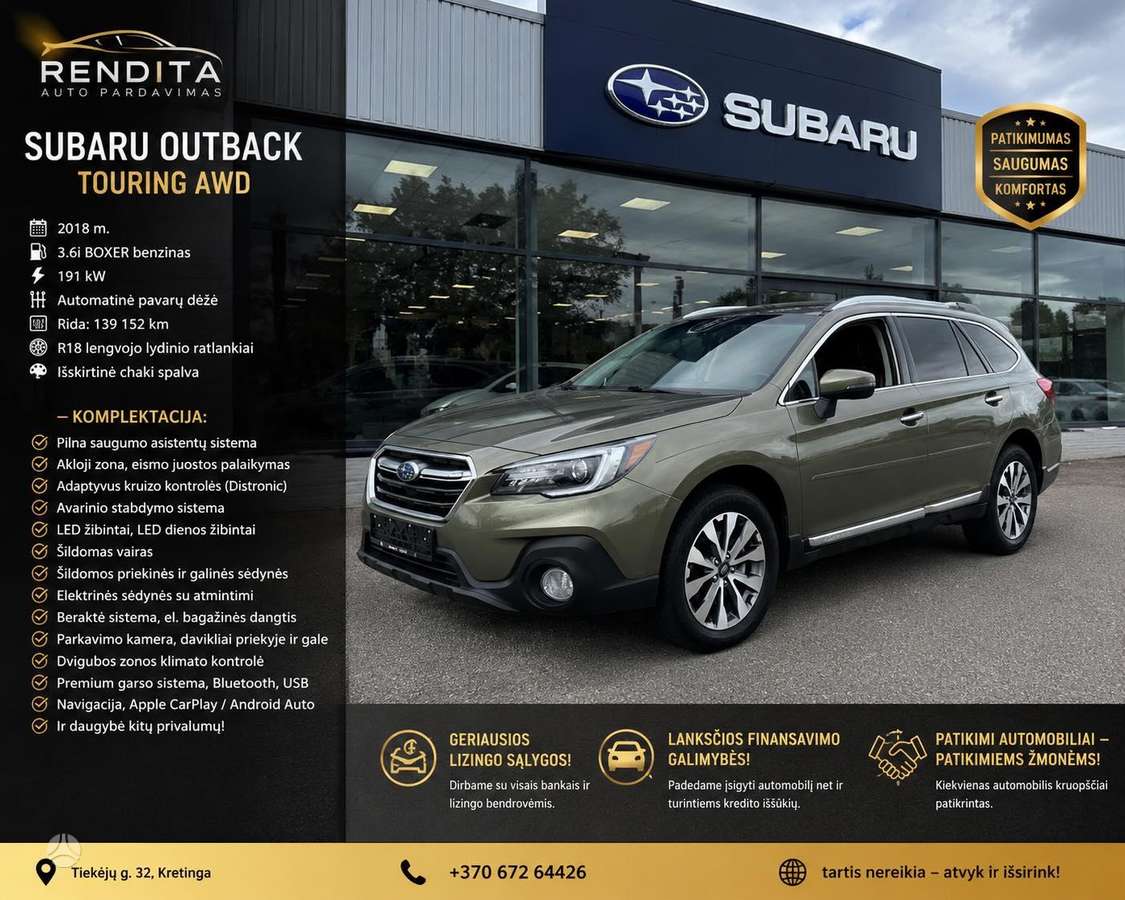 Subaru Outback, 3.6 l., wagon