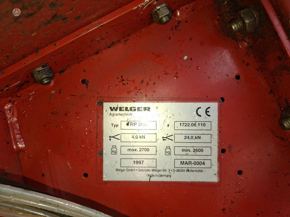 Welger RP200, presai