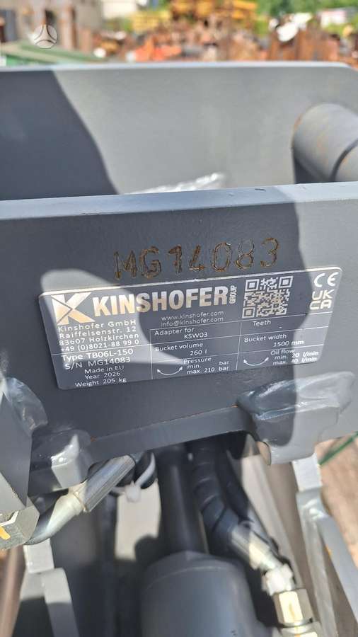 -Kita- Kinshofer planiravimo kaušai, excavator loader