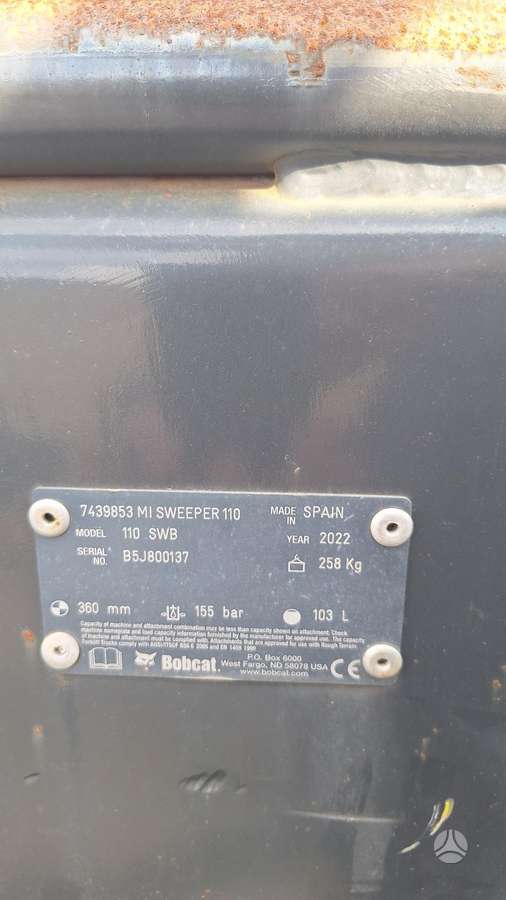 Bobcat Bunkerine Šluota Bobcat, мини-погрузчики