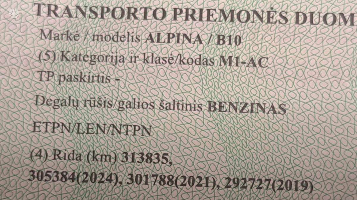 Alpina B10, 4.6 l., Универсал