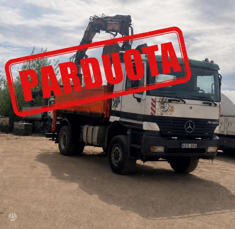 Mercedes-Benz 1840, dumpers with crane