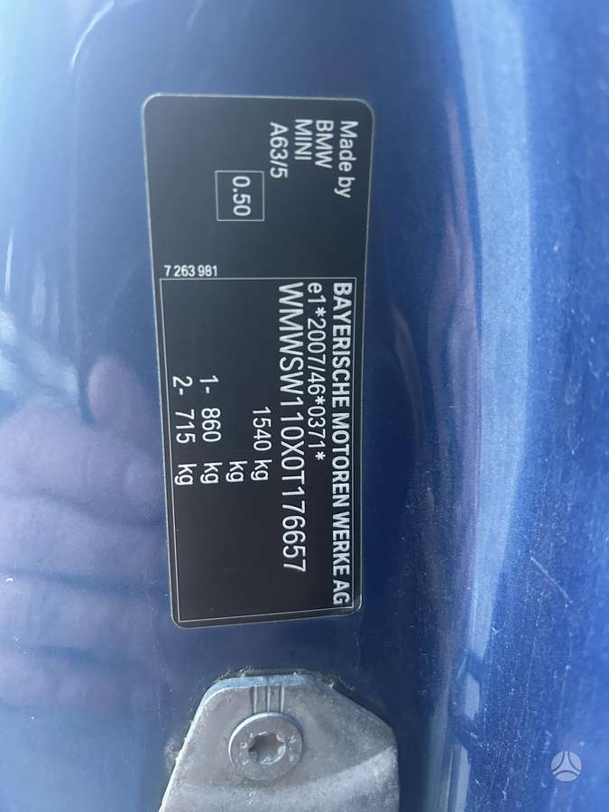 Mini One, 1.6 l., hatchback