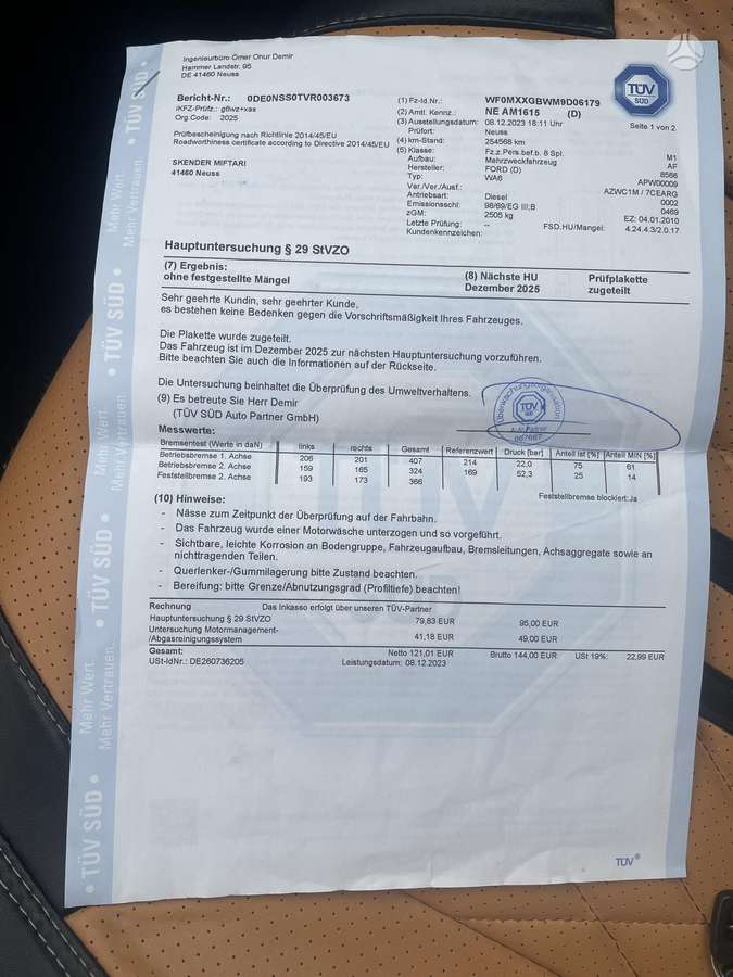 Ford Galaxy, 2.0 l., Минивэн