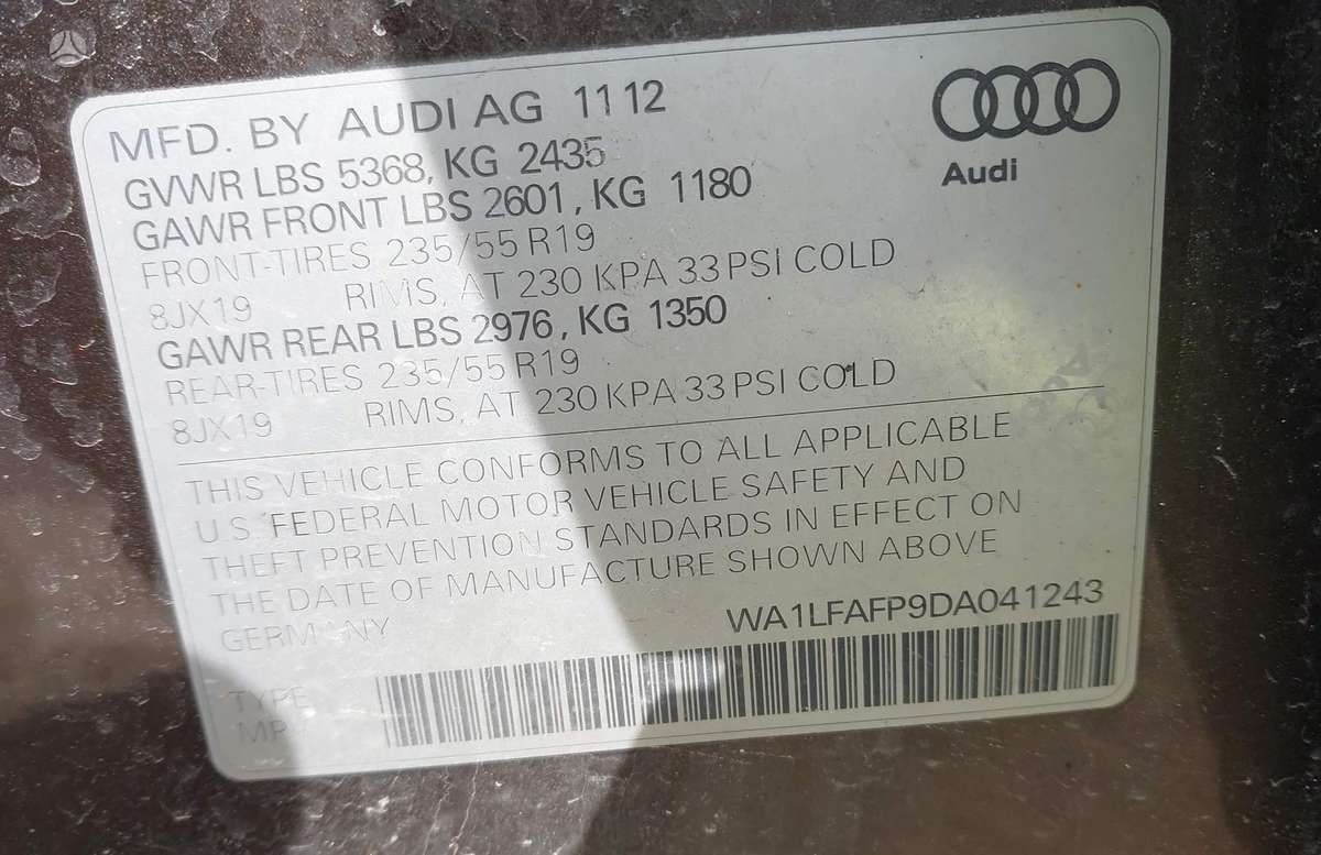 Audi Q5, 2.0 l., off-road / crossover