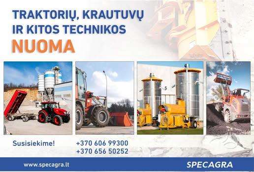 Žemės ūkio įvairios technikos nuoma