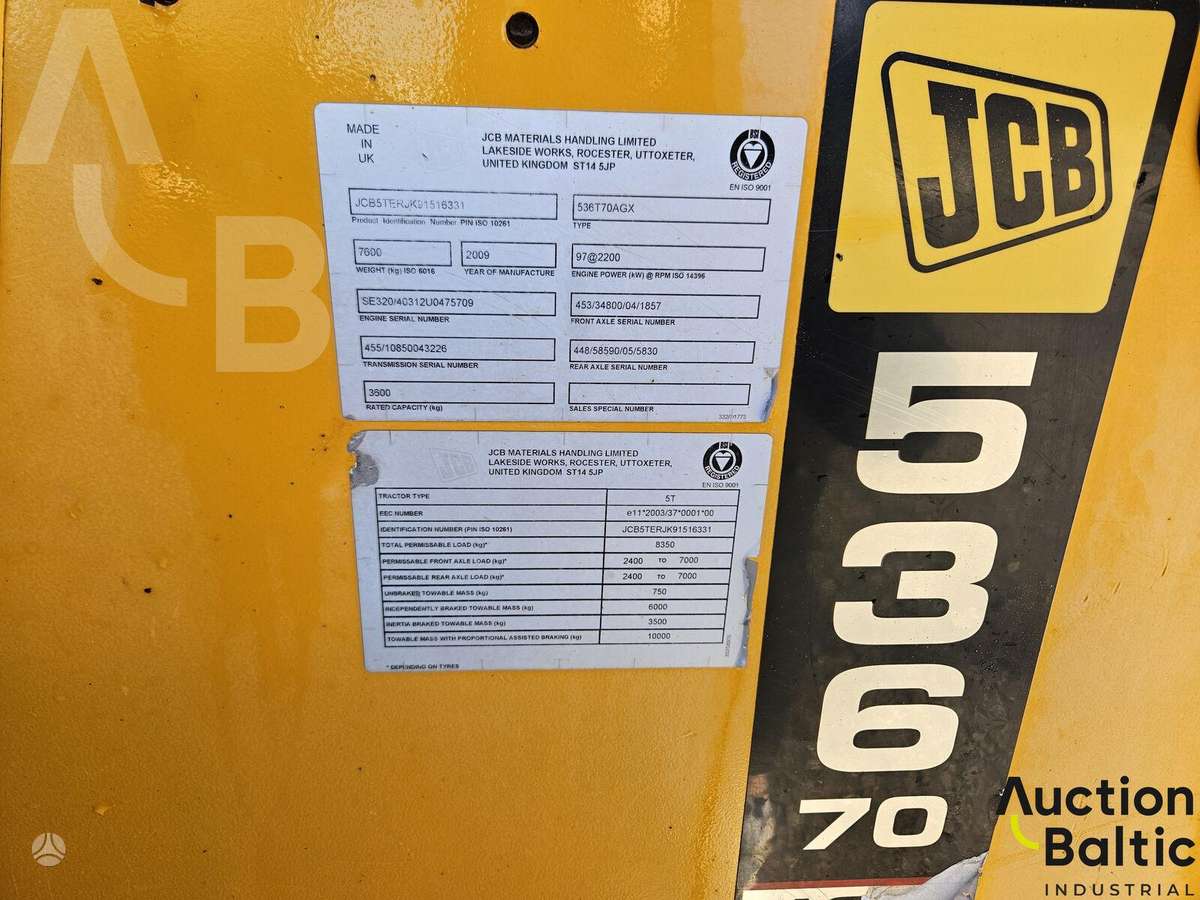 JCB 536-70 Agri Xtra, forklifts