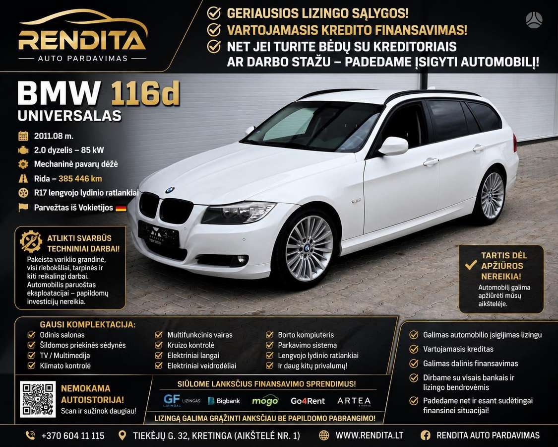 BMW 316, 2.0 l., universalas