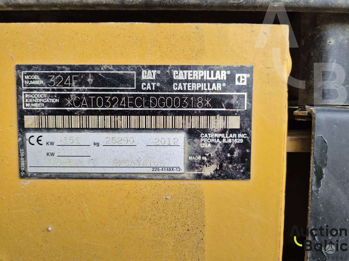 Caterpillar 324 E, ekskavatori