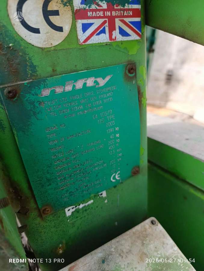 -Kita- Nifty, vertikalūs keltuvai