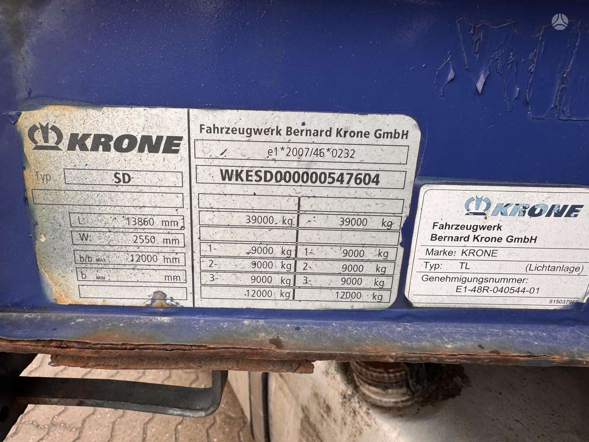 Krone SDP27, užuolaidinės / tentinės