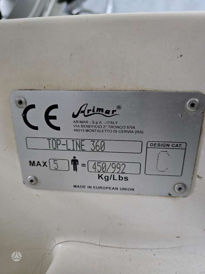 Arimar Top-Line 360, rib tipo kateriai