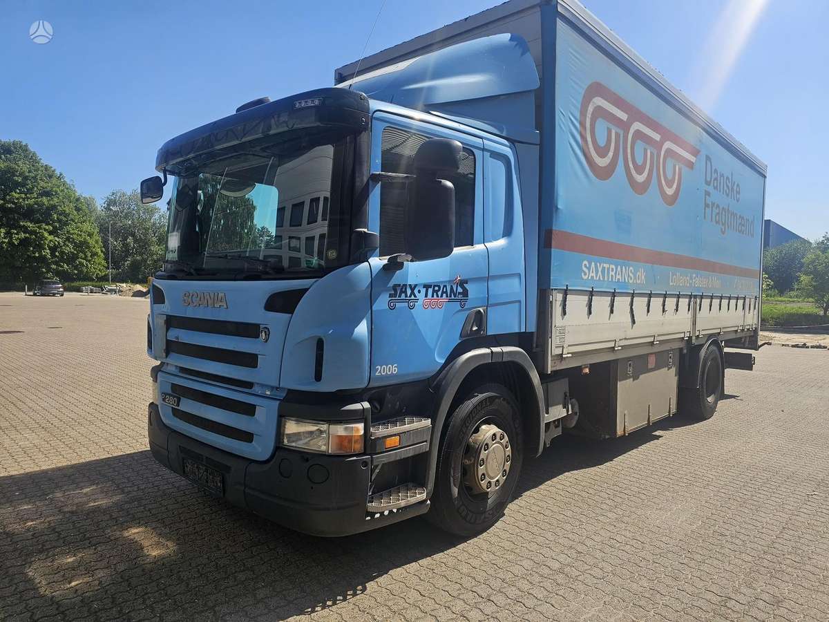 Scania P280, dropside with curtains
