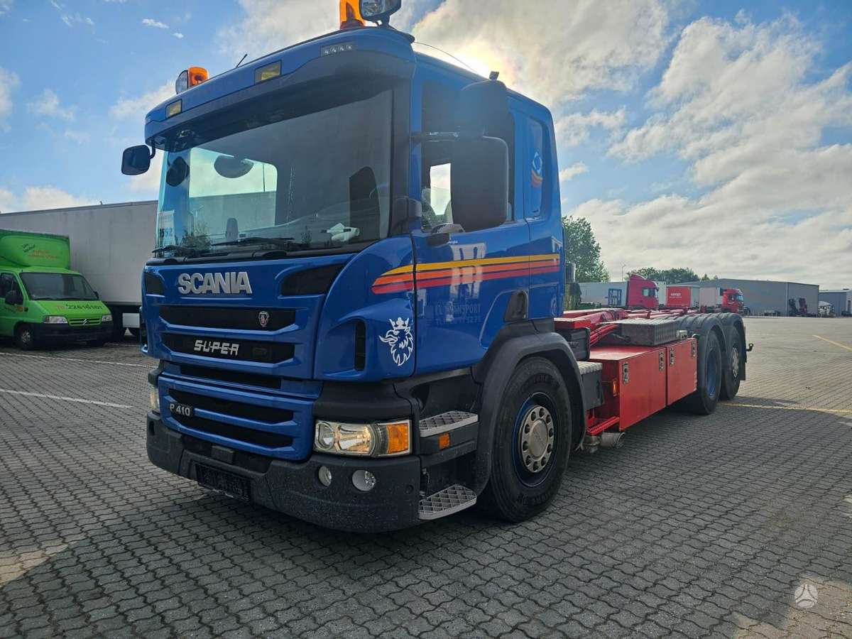 Scania P410, hooklift trucks