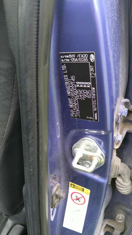 Subaru Trezia, 1.4 l., hatchback
