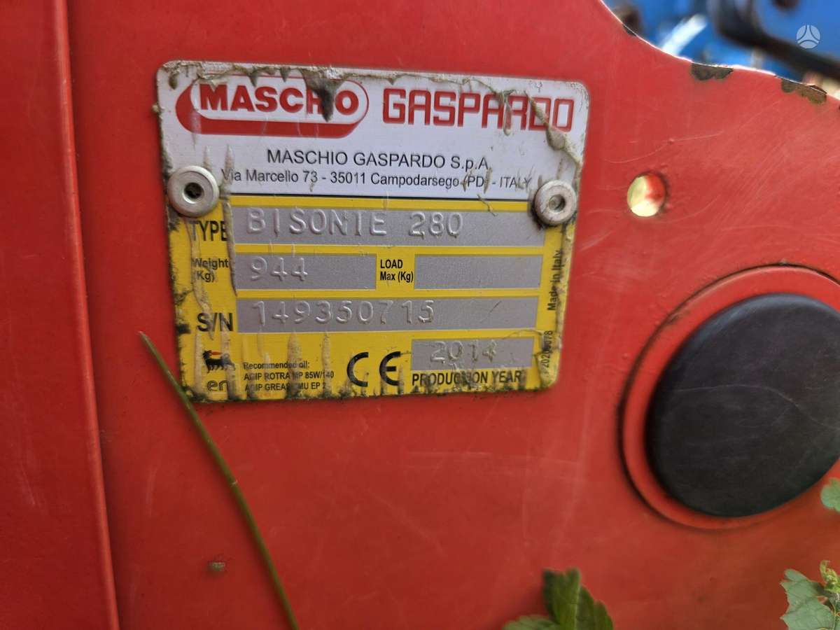 Maschio Bisonte 280, šienapjovės / smulkintuvai
