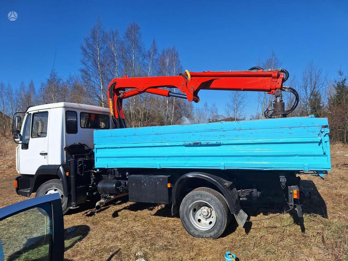 MAN 8.163, dumpers with crane