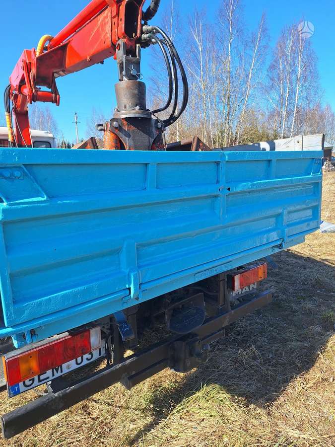 MAN 8.163, dumpers with crane