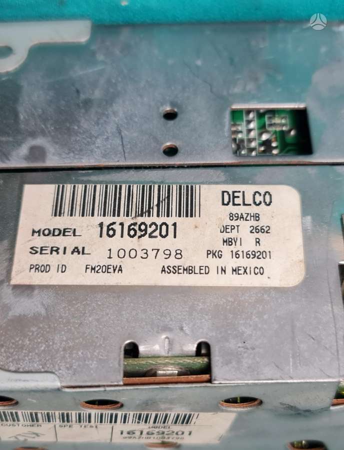 Chevrolet Delco 16169201, mc магнитолы