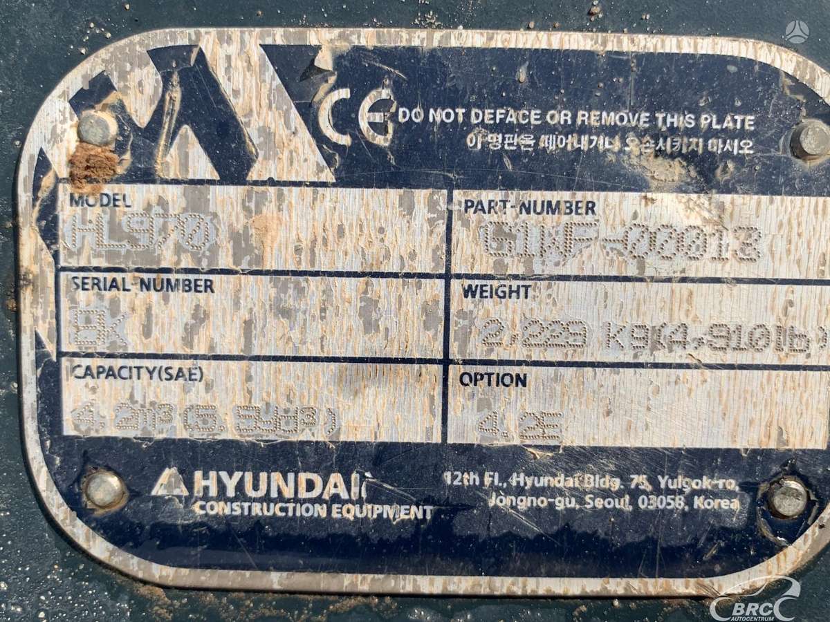 Hyundai HL970 4.2m3, frontal loader