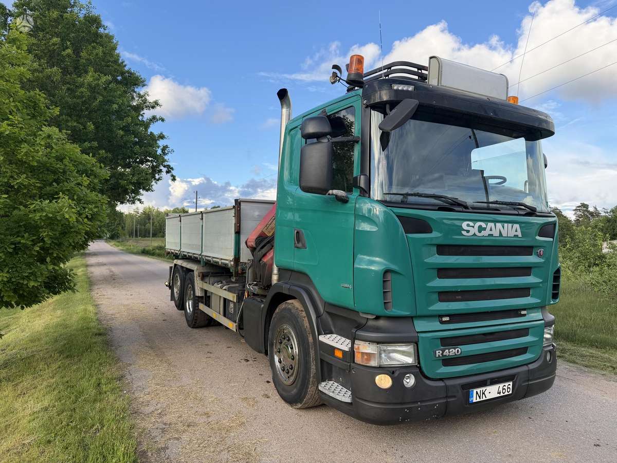 Scania R420, dumpers with crane