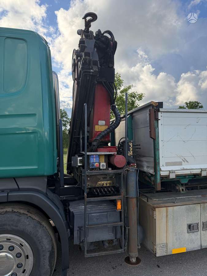 Scania R420, самосвалы с краном