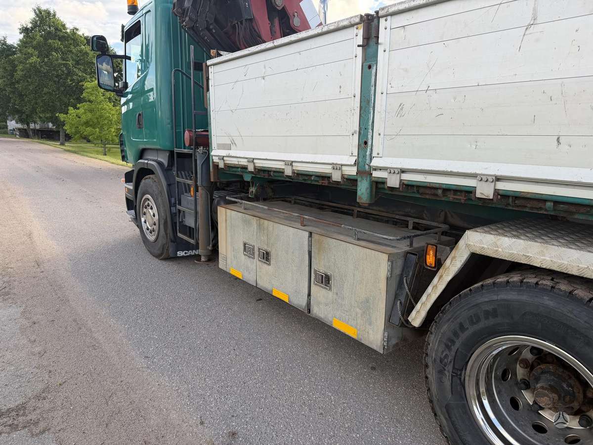 Scania R420, dumpers with crane