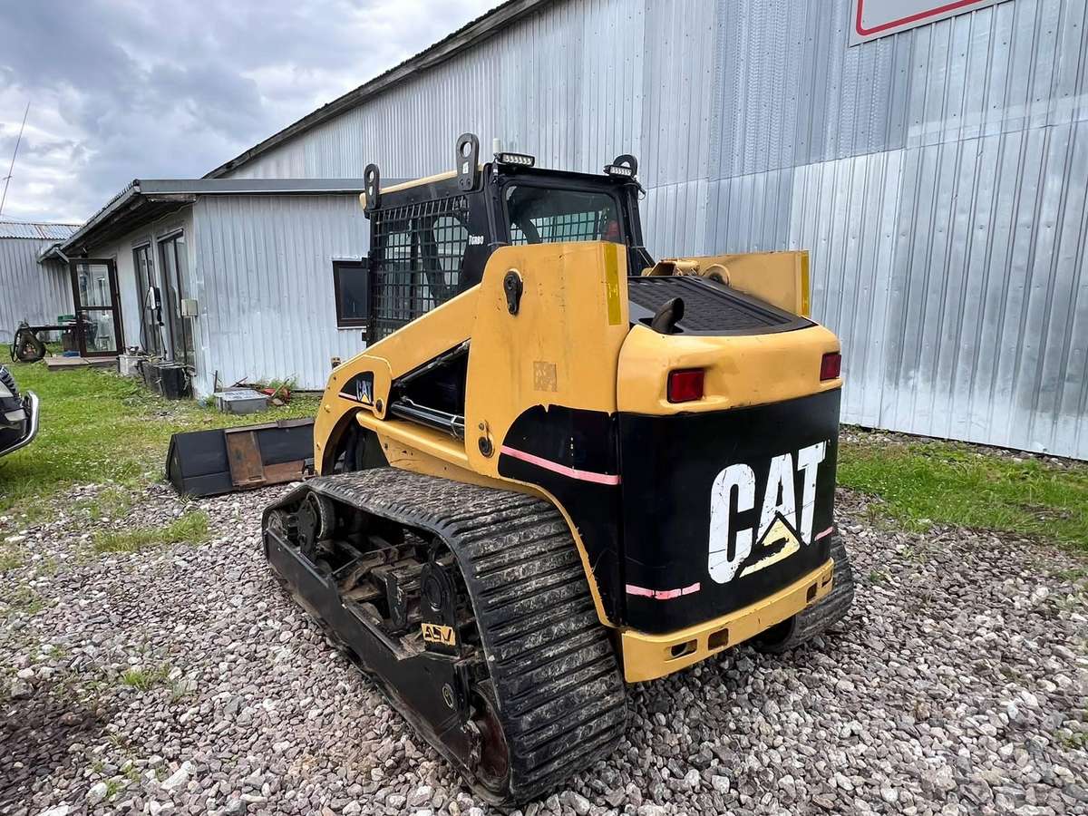 Caterpillar 277B TURBO, FORKS + BUCKET, mini loaders