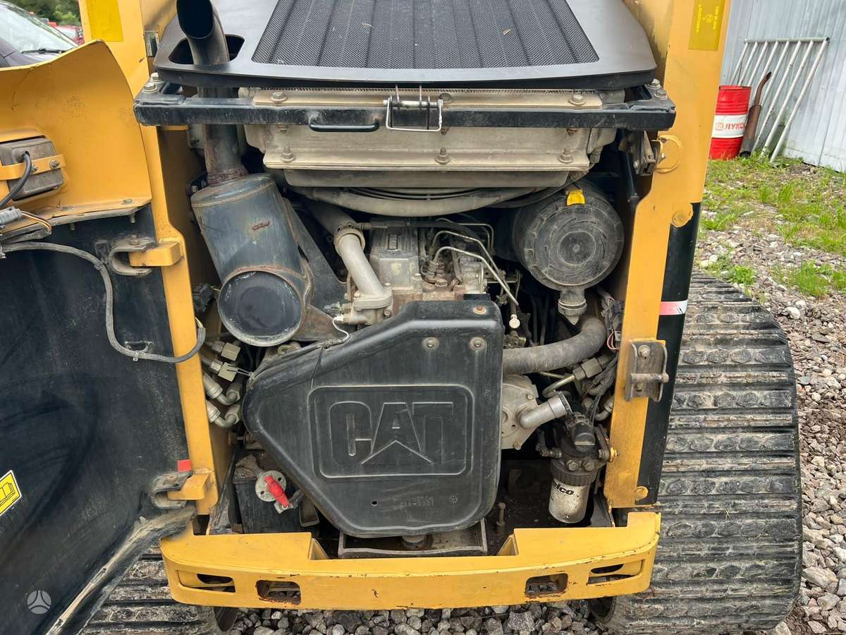 Caterpillar 277B TURBO, FORKS + BUCKET, mini loaders