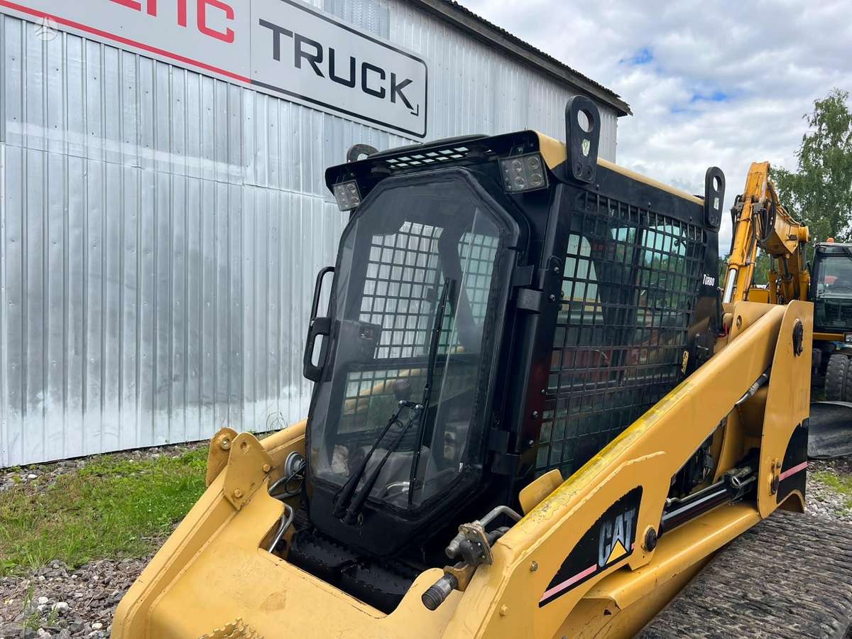 Caterpillar 277B TURBO, FORKS + BUCKET, mini loaders