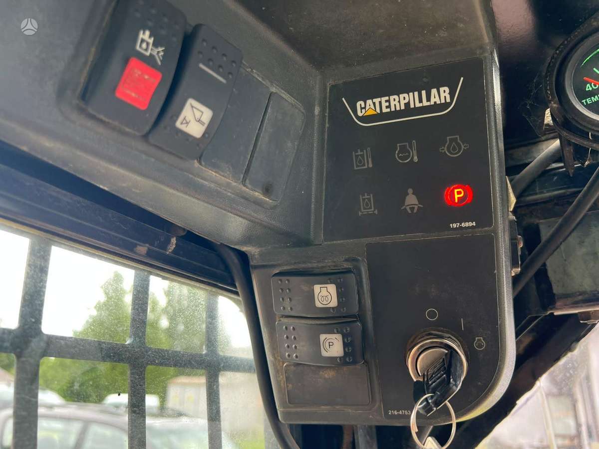 Caterpillar 277B TURBO, FORKS + BUCKET, mini loaders