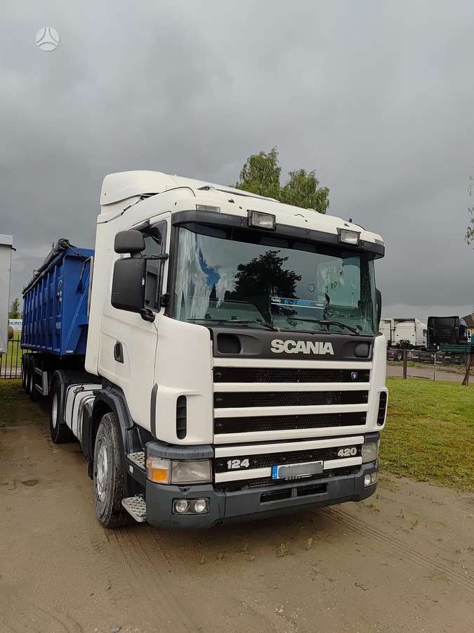 Scania 124l 5 vnt. hidraulika, double sleeper