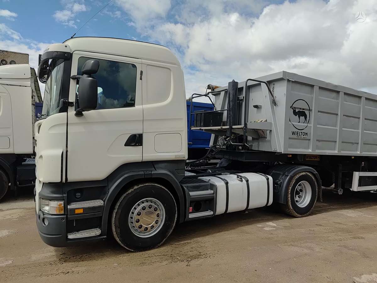 Scania 124l 5 vnt. hidraulika, double sleeper