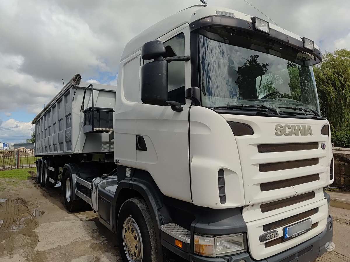 Scania 124l 5 vnt. hidraulika, double sleeper