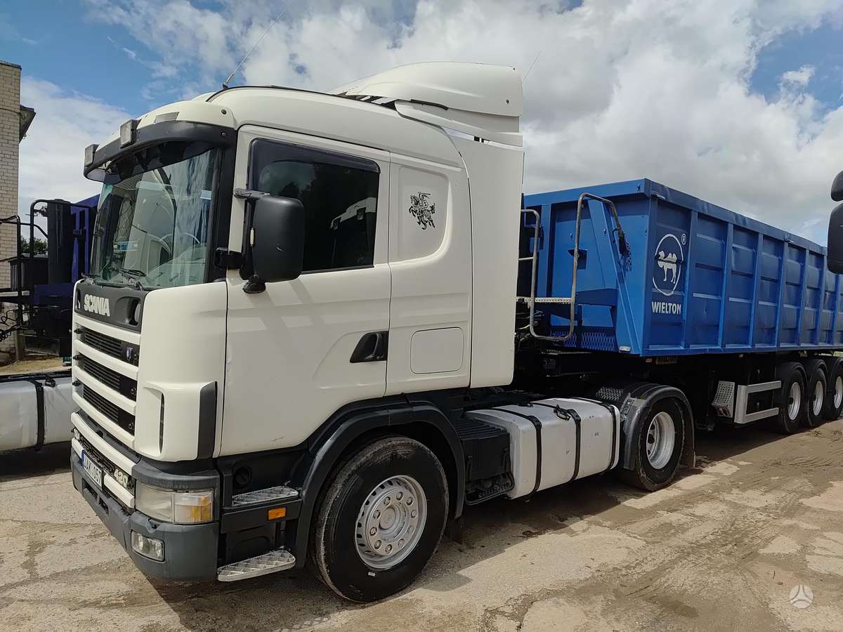 Scania 124l 5 vnt. hidraulika, double sleeper