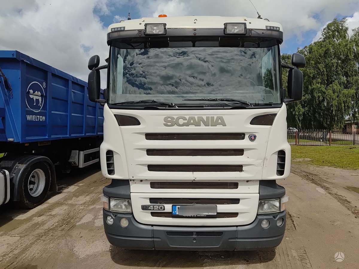 Scania 124l 5 vnt. hidraulika, double sleeper