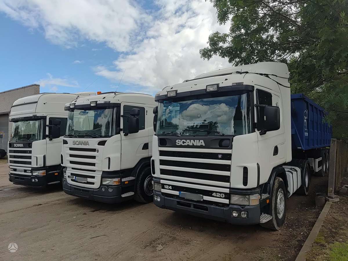 Scania 124l 5 vnt. hidraulika, double sleeper