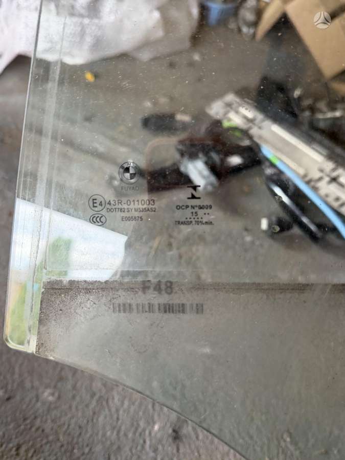 BMW X1 bumper reinforcement, windows