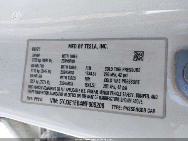 Tesla Model 3, saloon / sedan