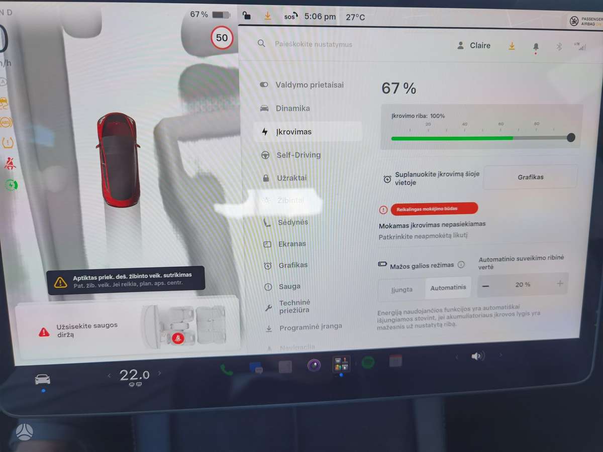 Tesla Model 3, 60 kWh, hatchback