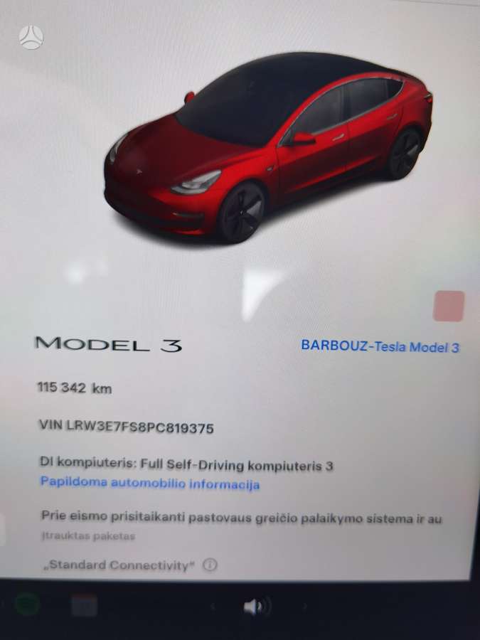 Tesla Model 3, 60 kWh, hatchback