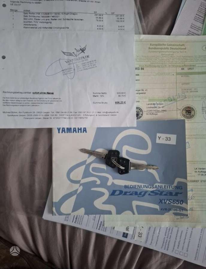 Yamaha XVS (Drag Star) 650cc, choppers / cruisers / custom