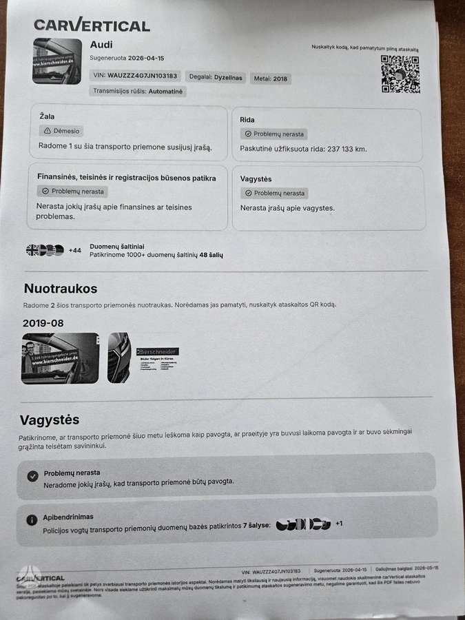 Audi A6, 3.0 l., universalas
