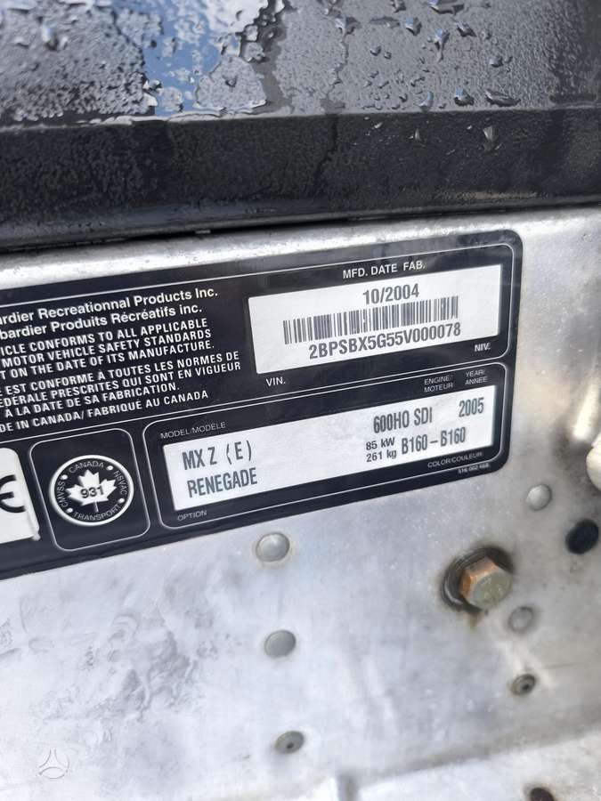 Ski Doo MXZ 600cc, snowmobiles