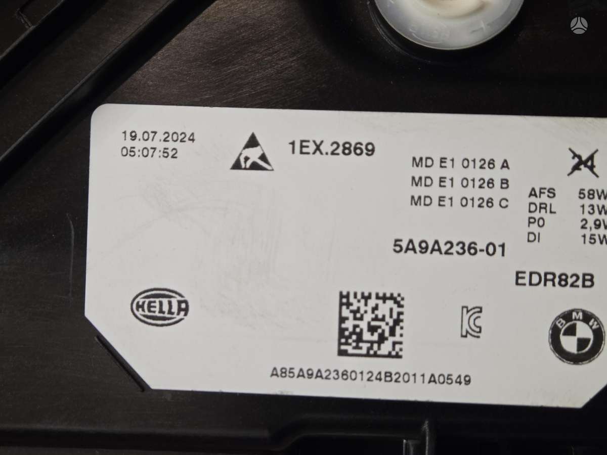BMW X1 bumpers, lights